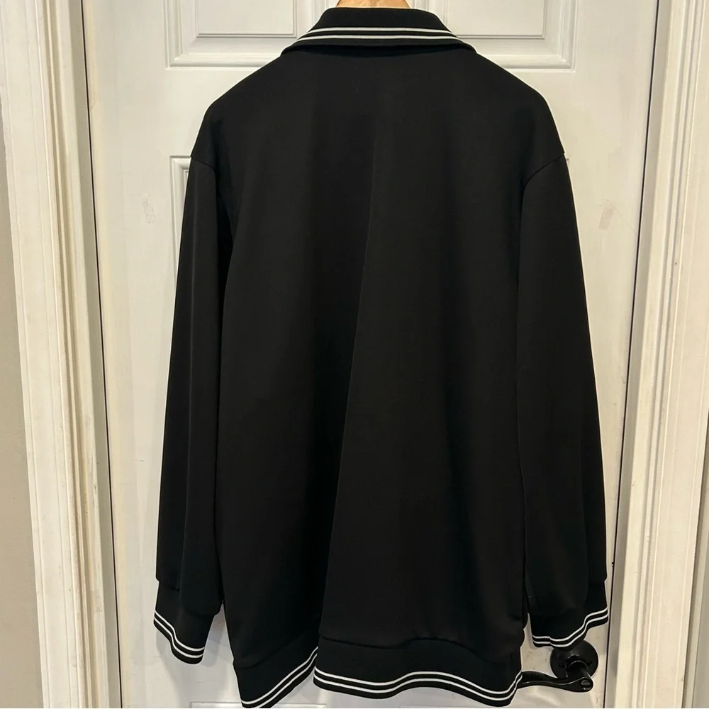 Nike Air Full Zip Men’s Track Jacket Black Sport Athletic Streetwear Sz XL